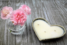 Deep Blue Ocean Heart Candle